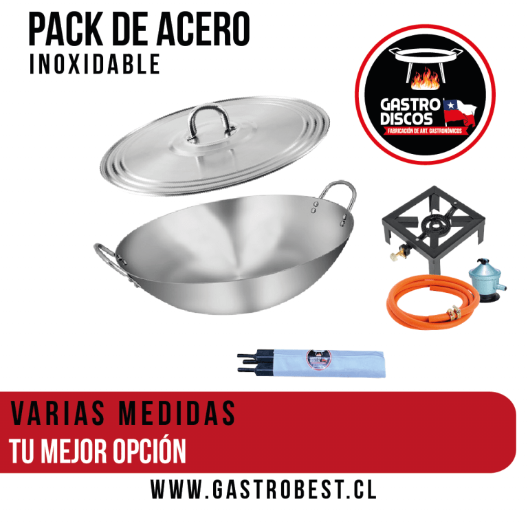 Pack disco de acero inoxidable